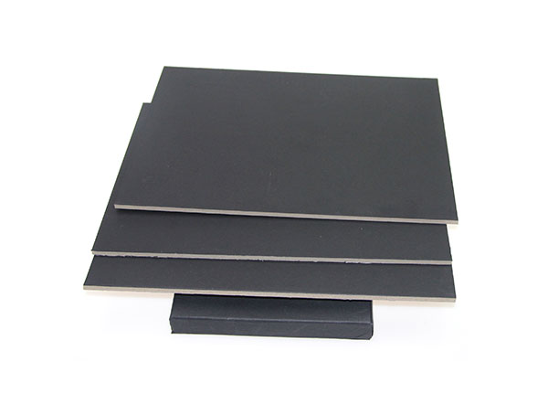 Thick Laminated black board with grey back